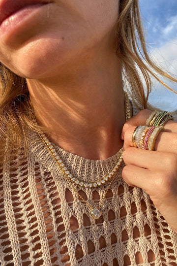 SOLAR NECKLACE- STERLING SILVER